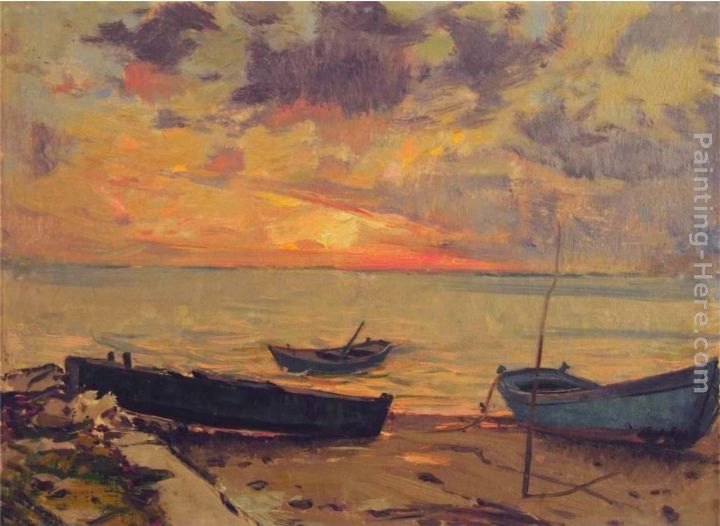 Unknown Artist Sea port